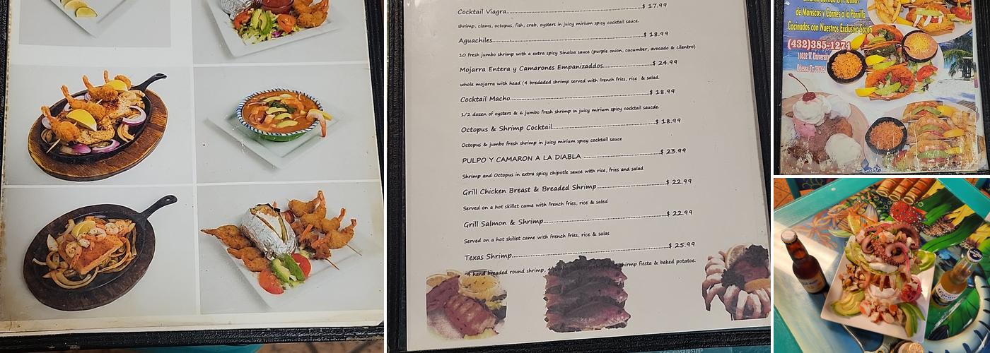 Que Tal Mexican Restaurant Menu
