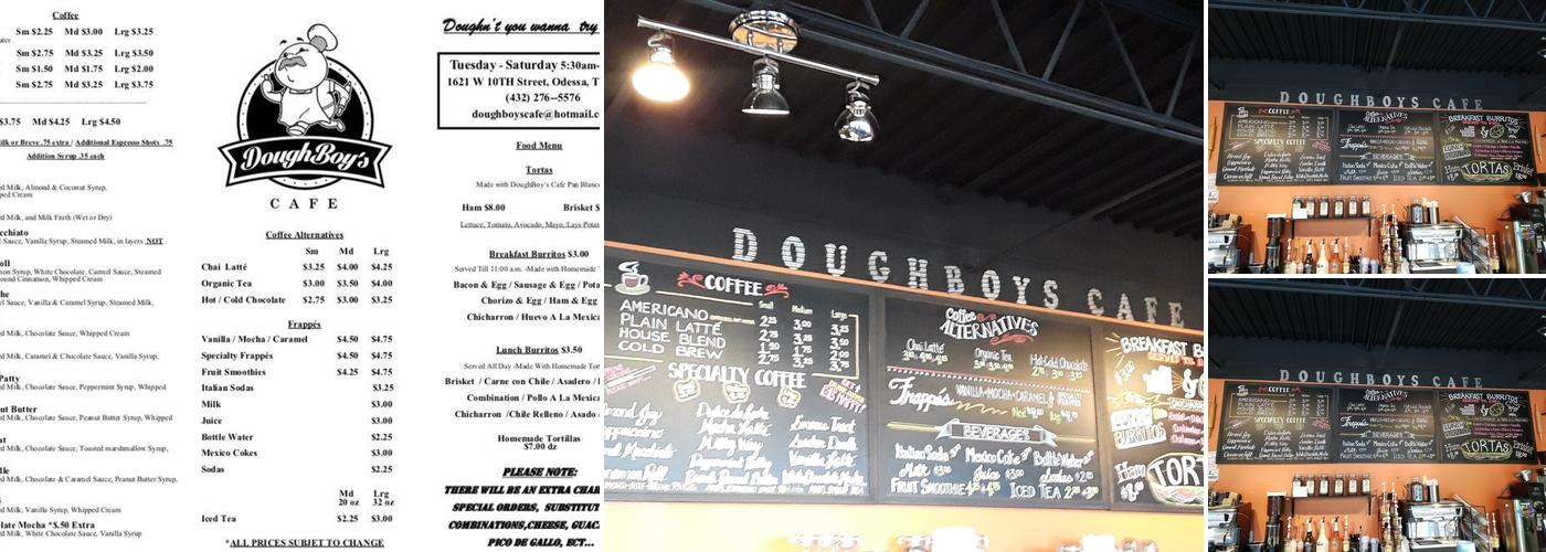 Doughboy's Cafe Menu