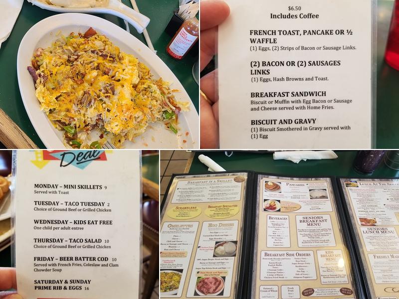 Skillet Cafe Too Menu