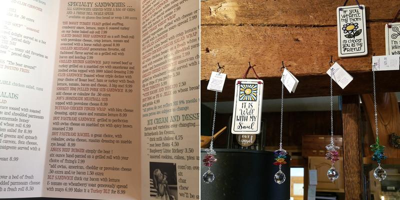 Windham Junction Country Gift Shop & Kitchen Menu