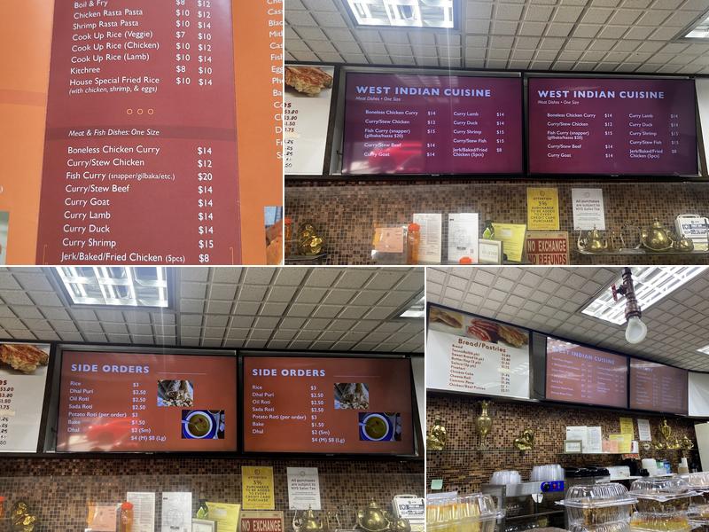 Fazee's Delight Menu