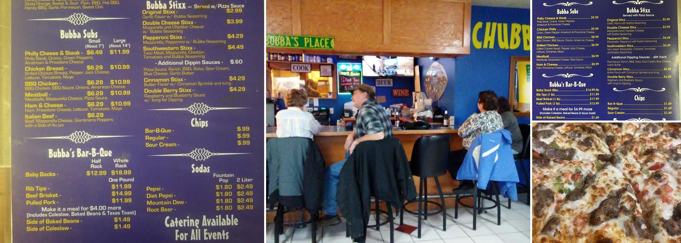 Chubby Bubba's BBQ Menu