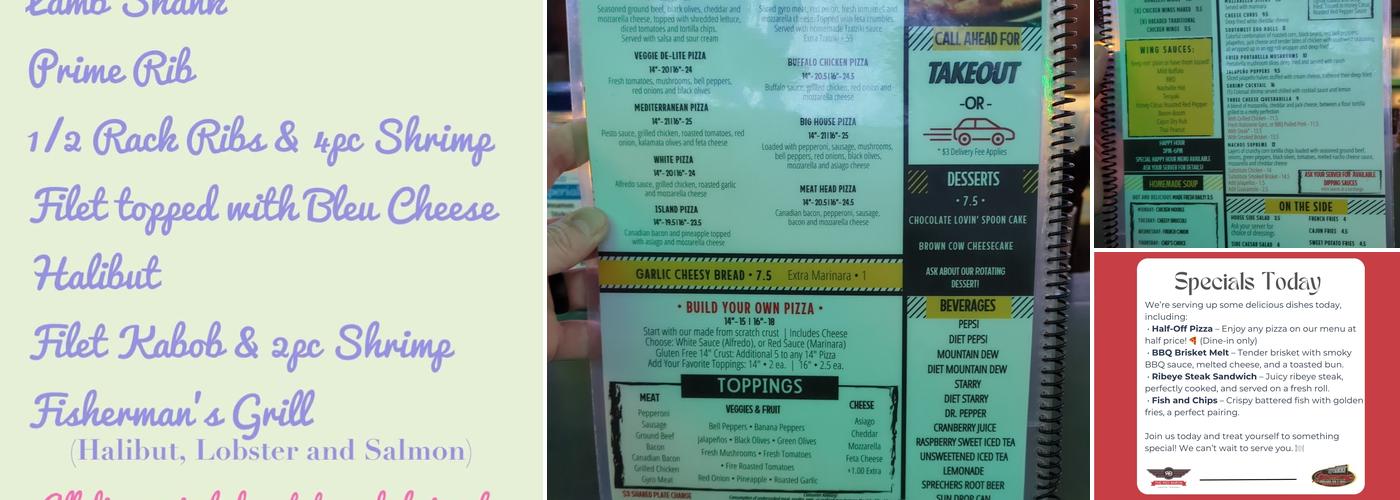 2 Brothers Pub and Grill Menu