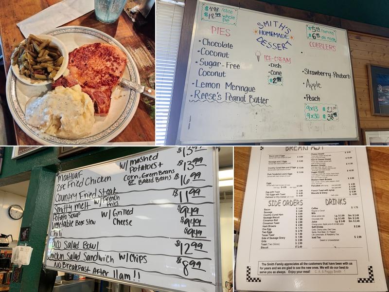 Smith's Restaurant Menu