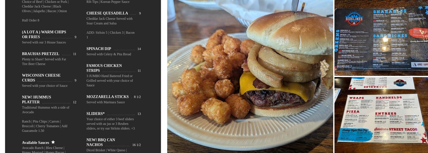 Sidelines Menu