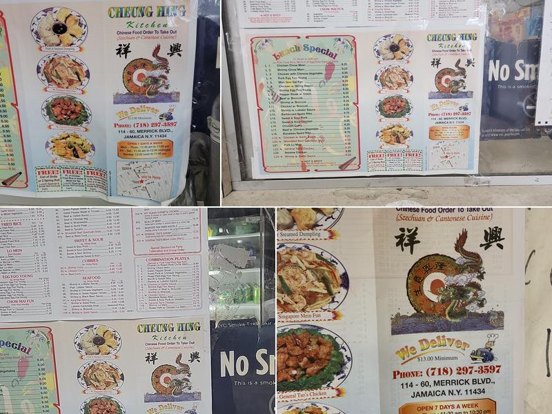 Cheung Hing Kitchen Menu