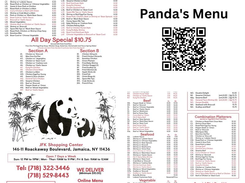 Panda Menu