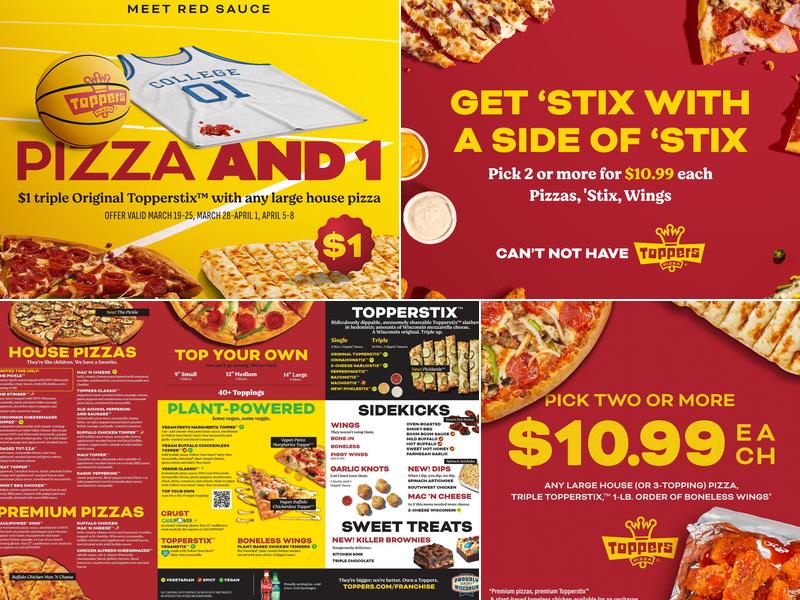 Toppers Pizza Menu