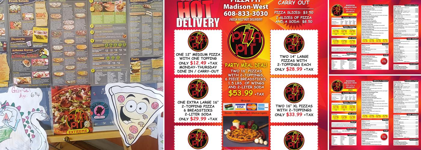 Pizza Pit - Madison West Menu