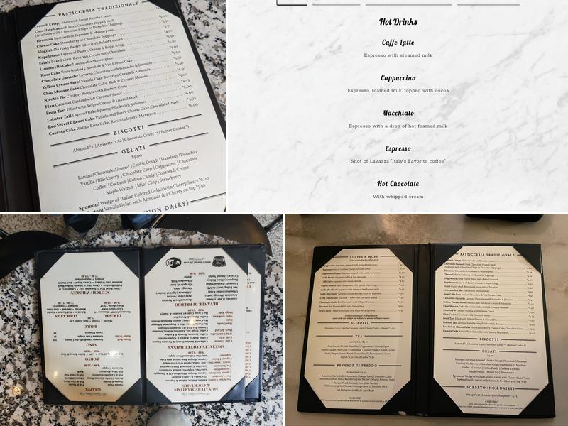 Caffe Vittoria Menu