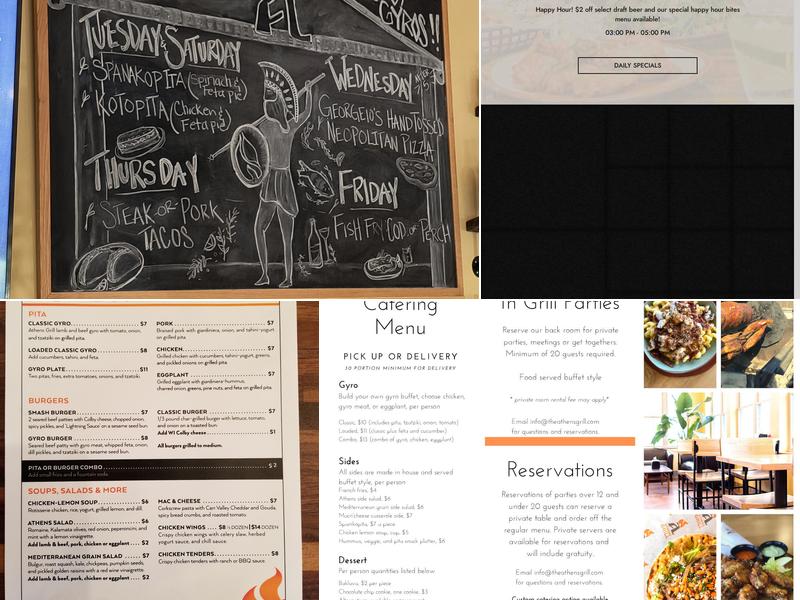 Athens Grill of Westport Menu