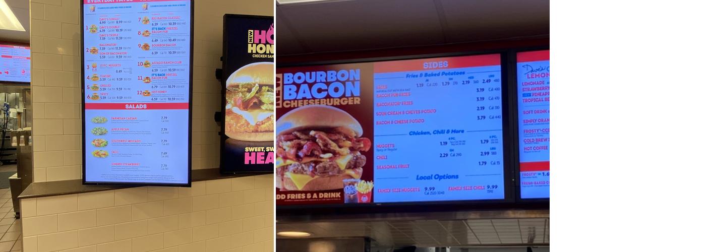 Wendy's Menu