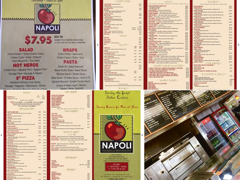 Napoli Pizzeria & Restaurant Menu
