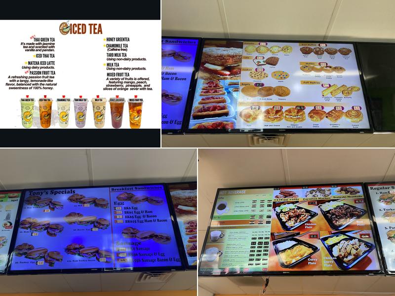 Tony's Donut House Menu