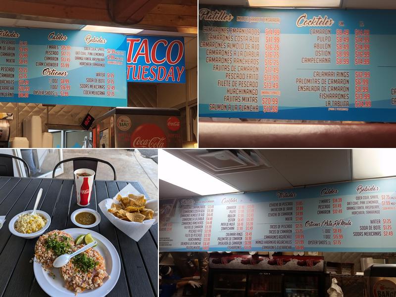 Ostioneria Colima Menu