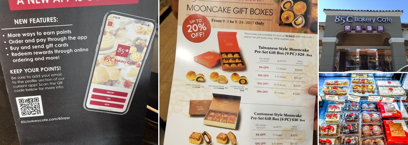 85°C Bakery Cafe - Hacienda Menu