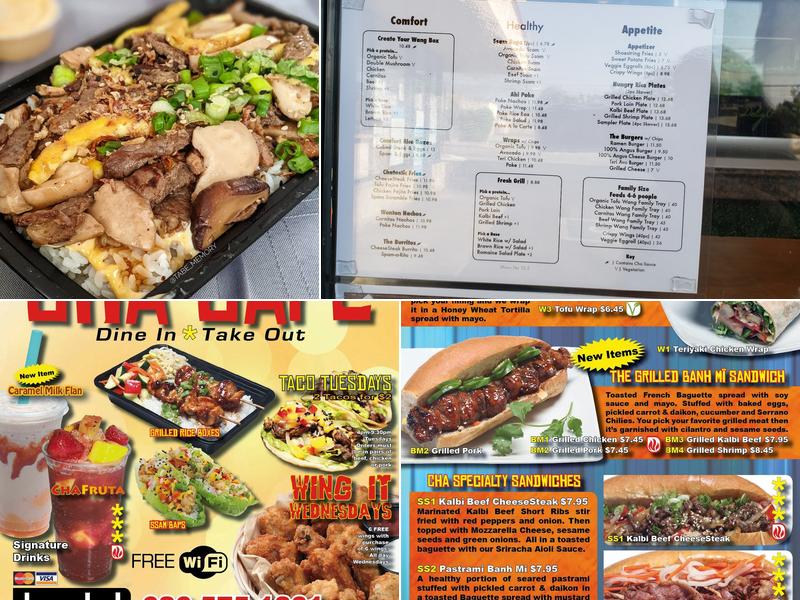 Cha Cafe Menu