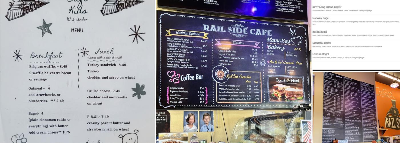 Rail Side Cafe Menu