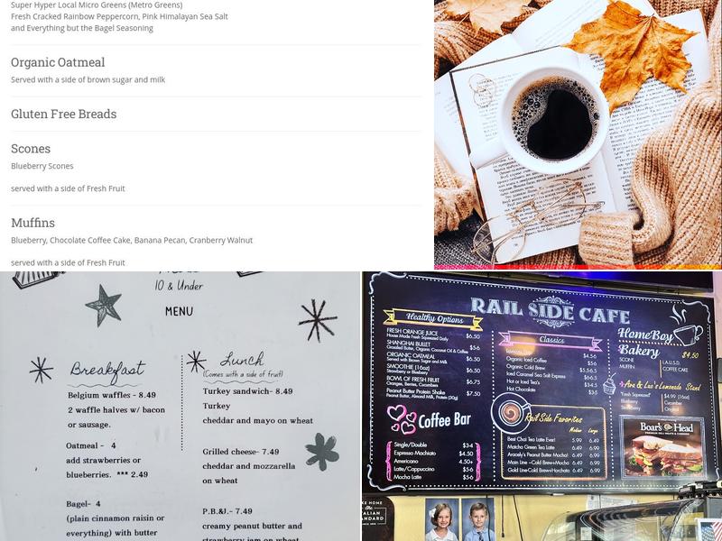 Rail Side Cafe Menu