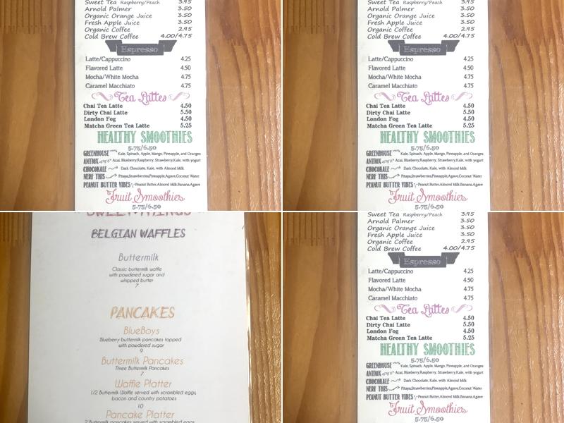 Green House Cafe Menu