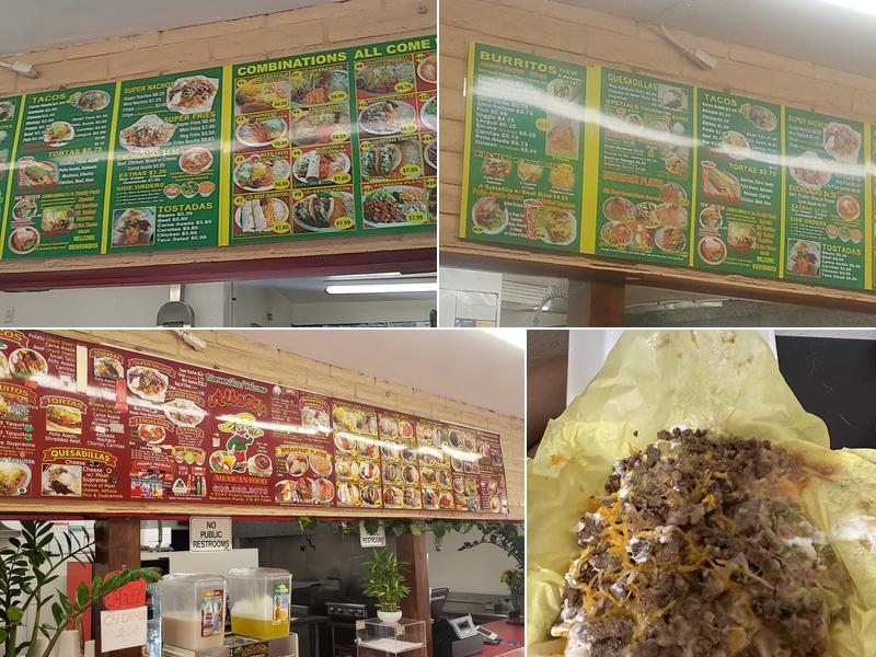 Los Albert's Menu