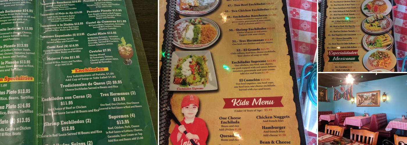 Durango Restaurant Menu