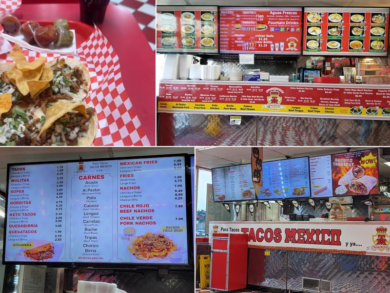 Tacos Mexico Menu