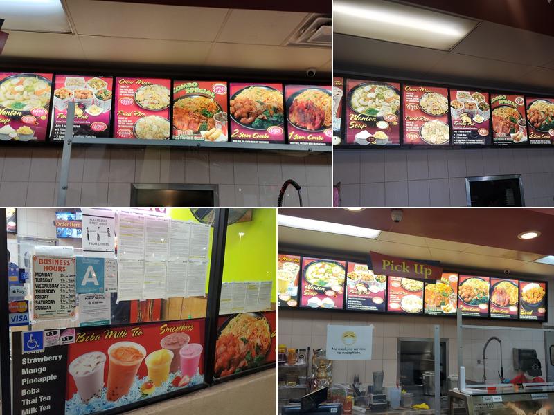 Rice Wok Chinese Food Menu