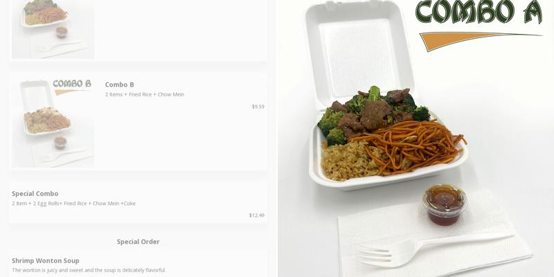 China Express Menu