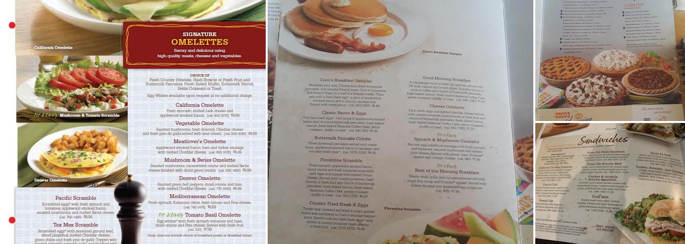 Coco's Bakery & Restaurant Menu