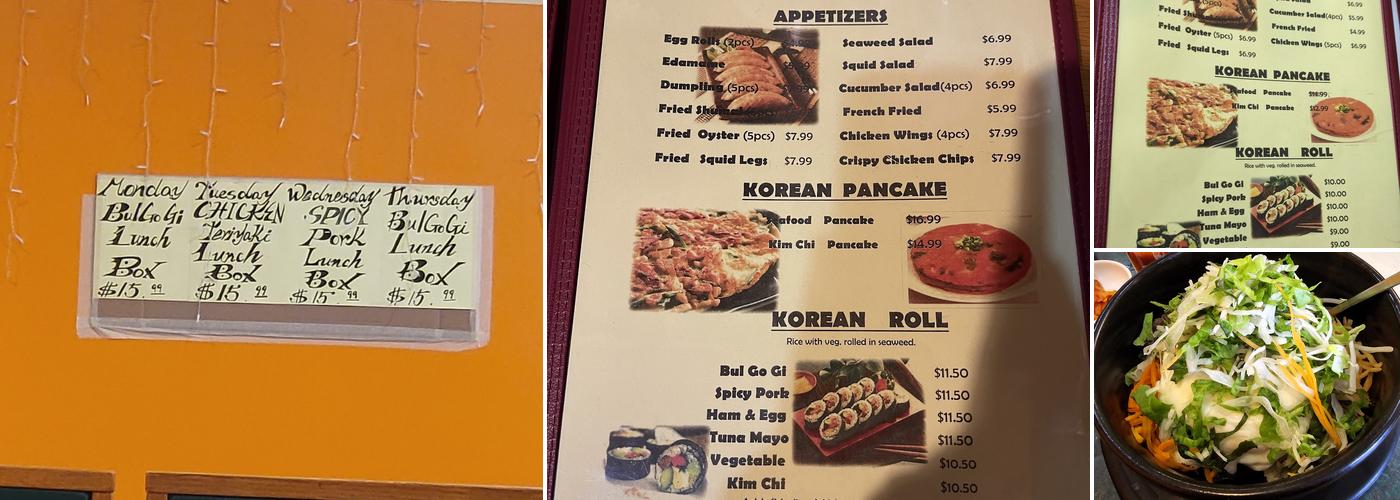 Bulgogi Menu