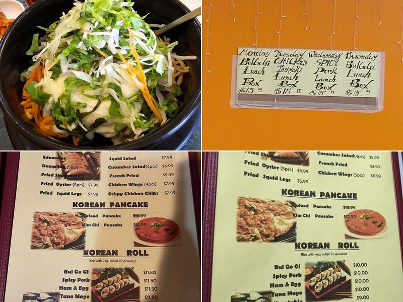 Bulgogi Menu