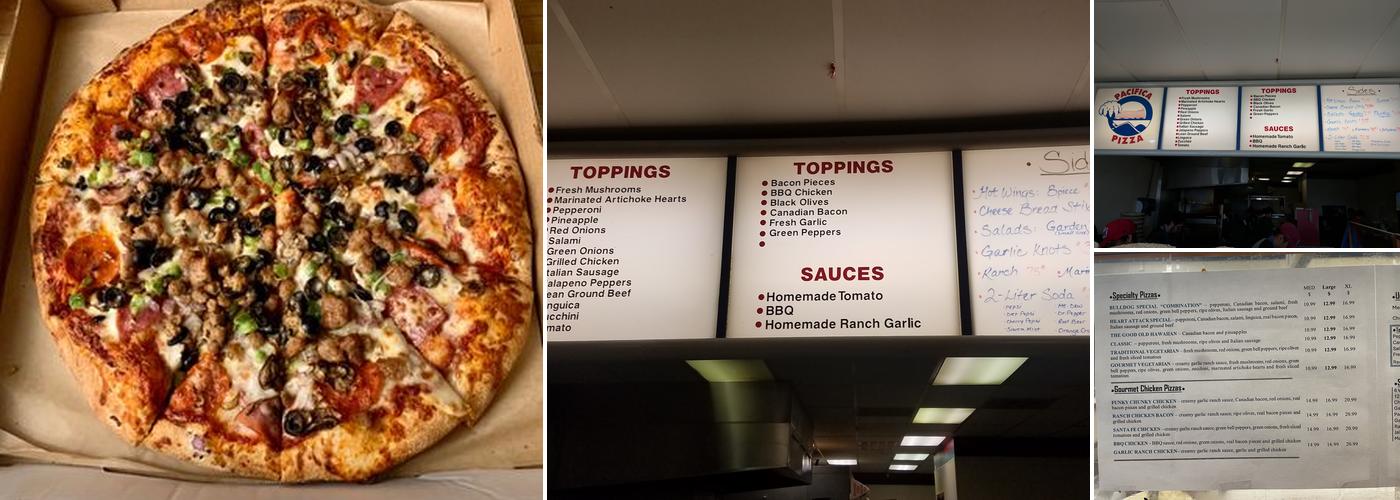 Pacifica Pizza Menu