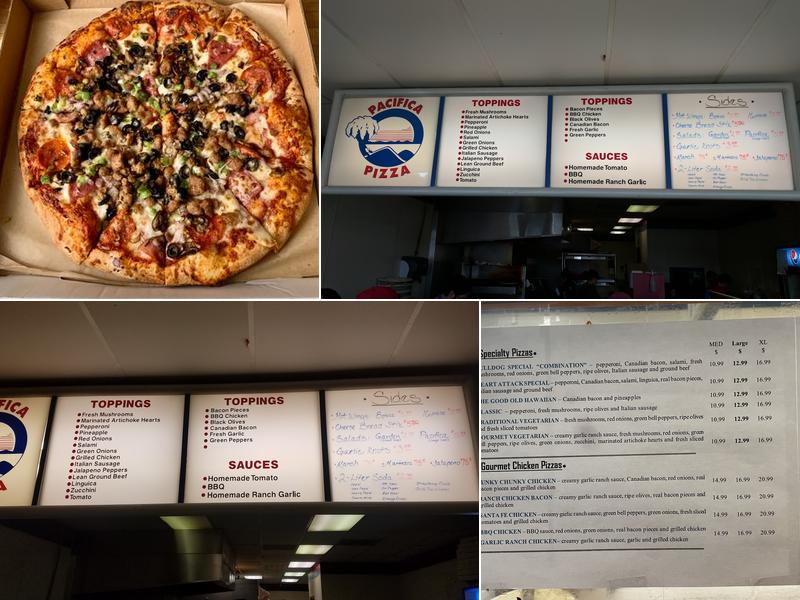 Pacifica Pizza Menu