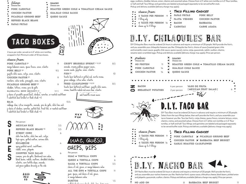 Canteen Menu