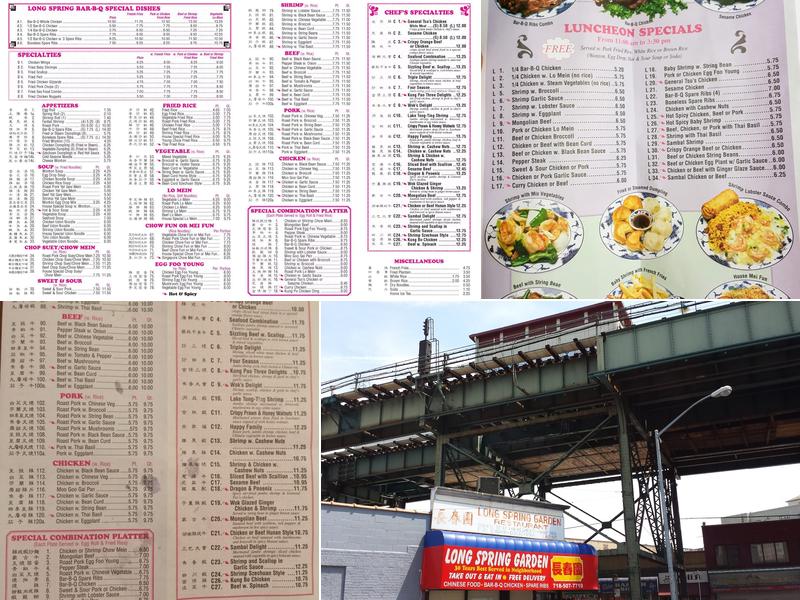 Long Spring Garden Menu