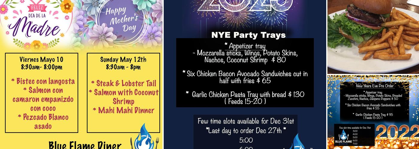 Blue Flame Diner Menu