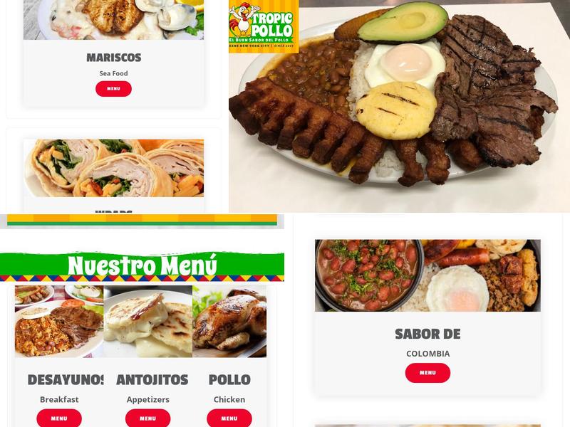 Tropicpollo Menu