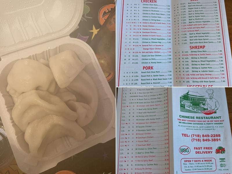 Taystee Gardens Menu