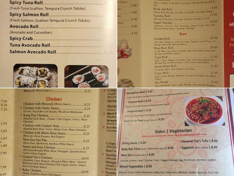 Asian Garden Menu