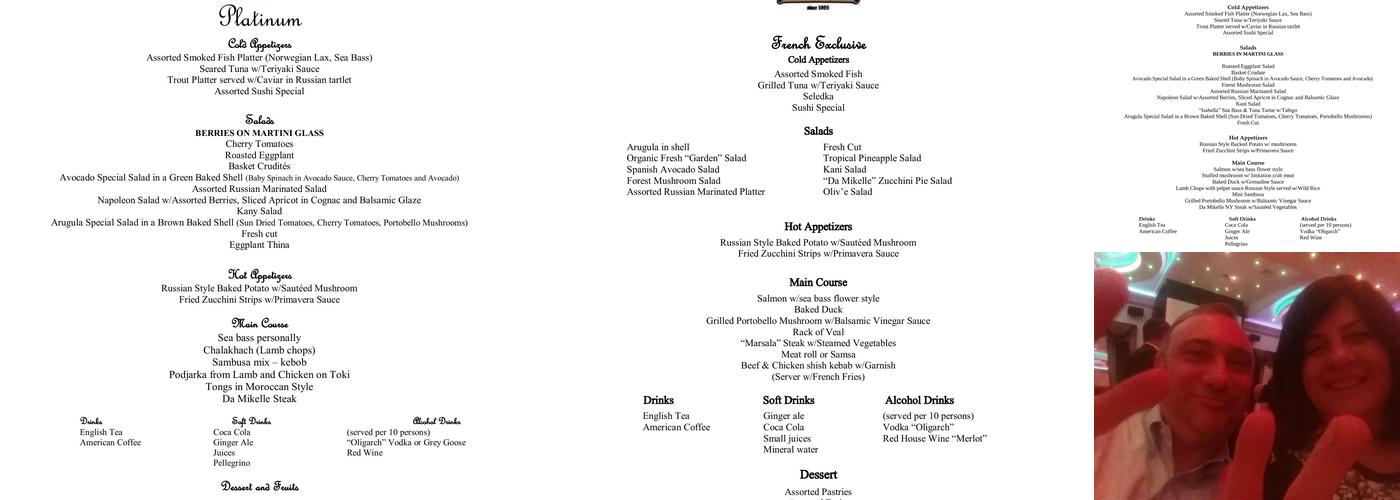 Da Mikelle Menu