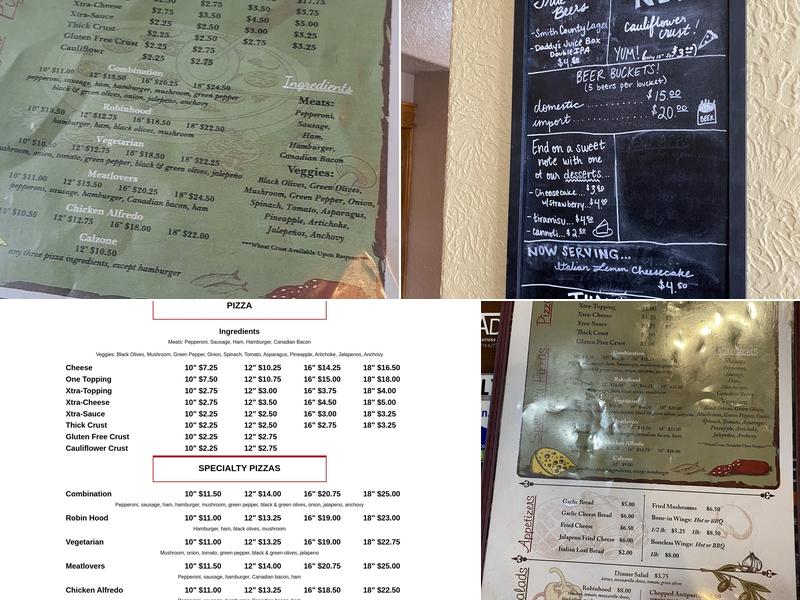 Bruno's | Pizza & Pasta Menu