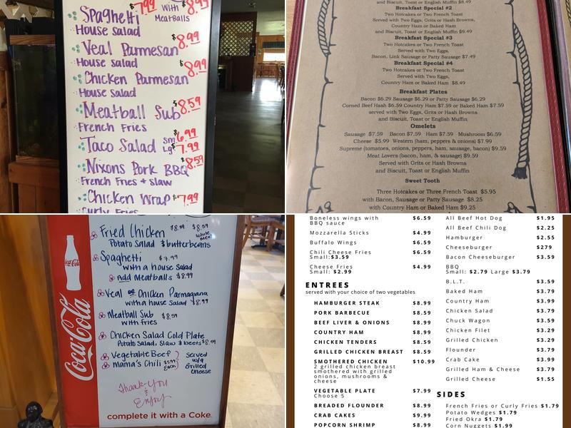 Doris & Roger's Kitchen Menu