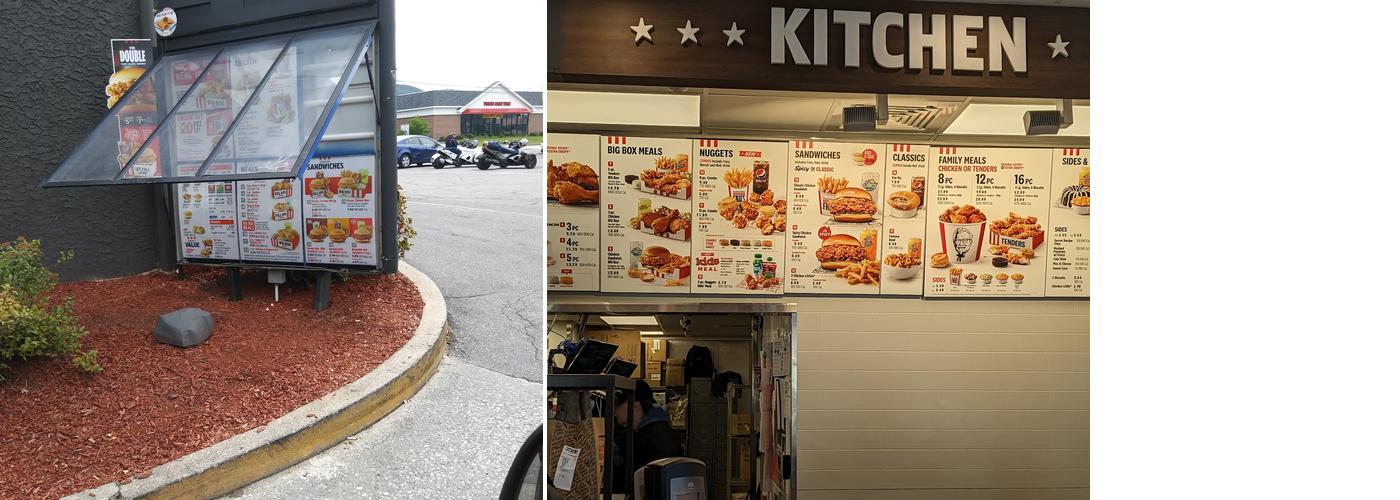 KFC Menu