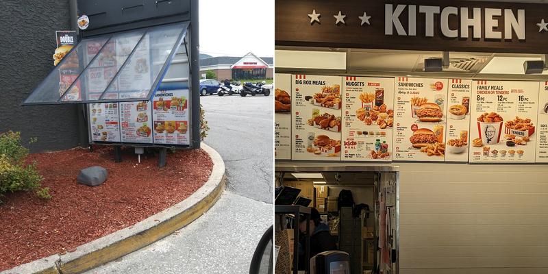 KFC Menu