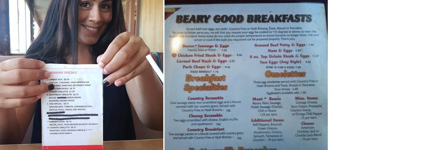 Papa Bears & Sorrentinos Menu