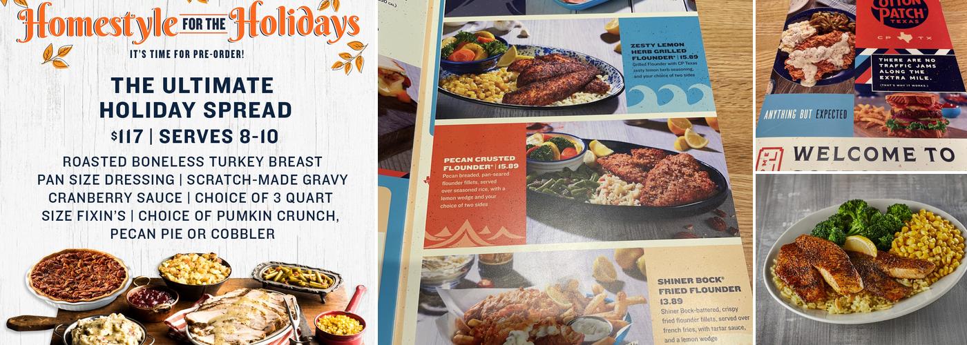 Cotton Patch Cafe Menu