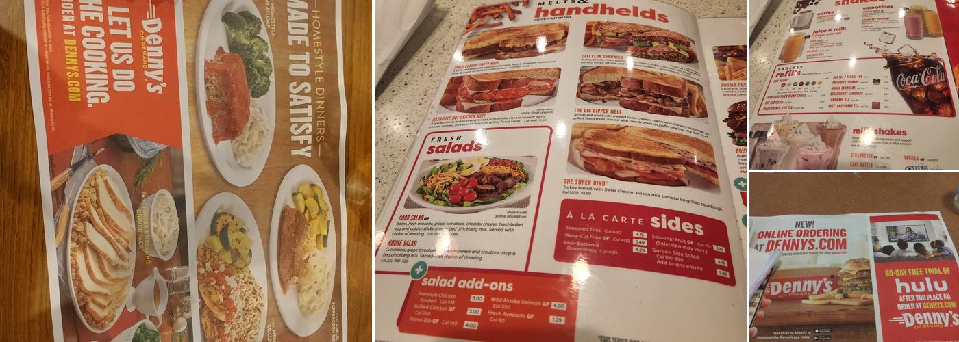 Denny's Menu