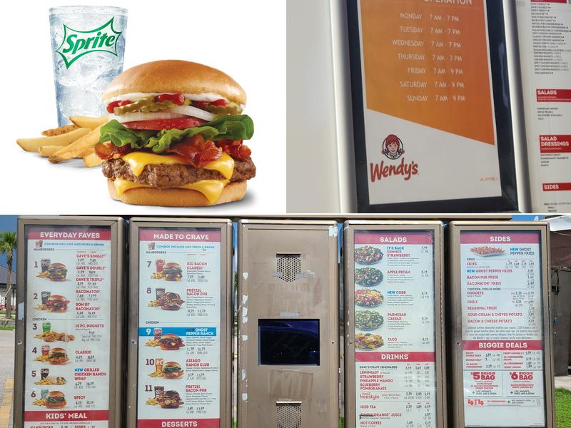 Wendy's Menu