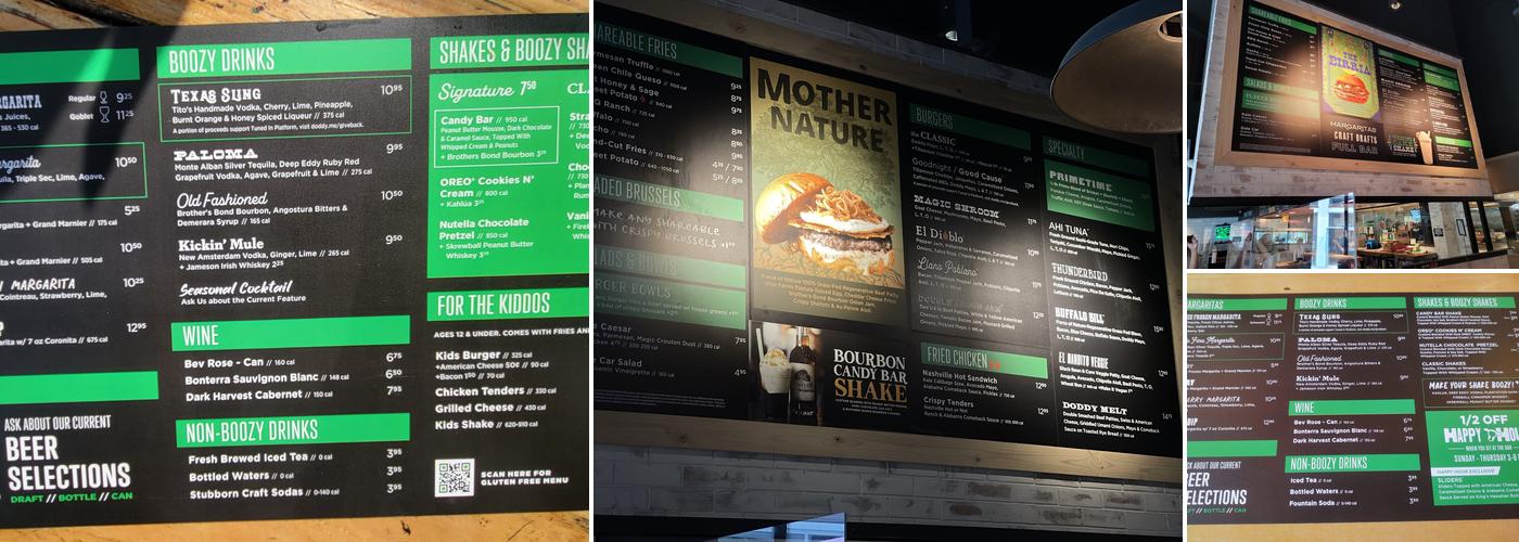 Hopdoddy Burger Bar Menu